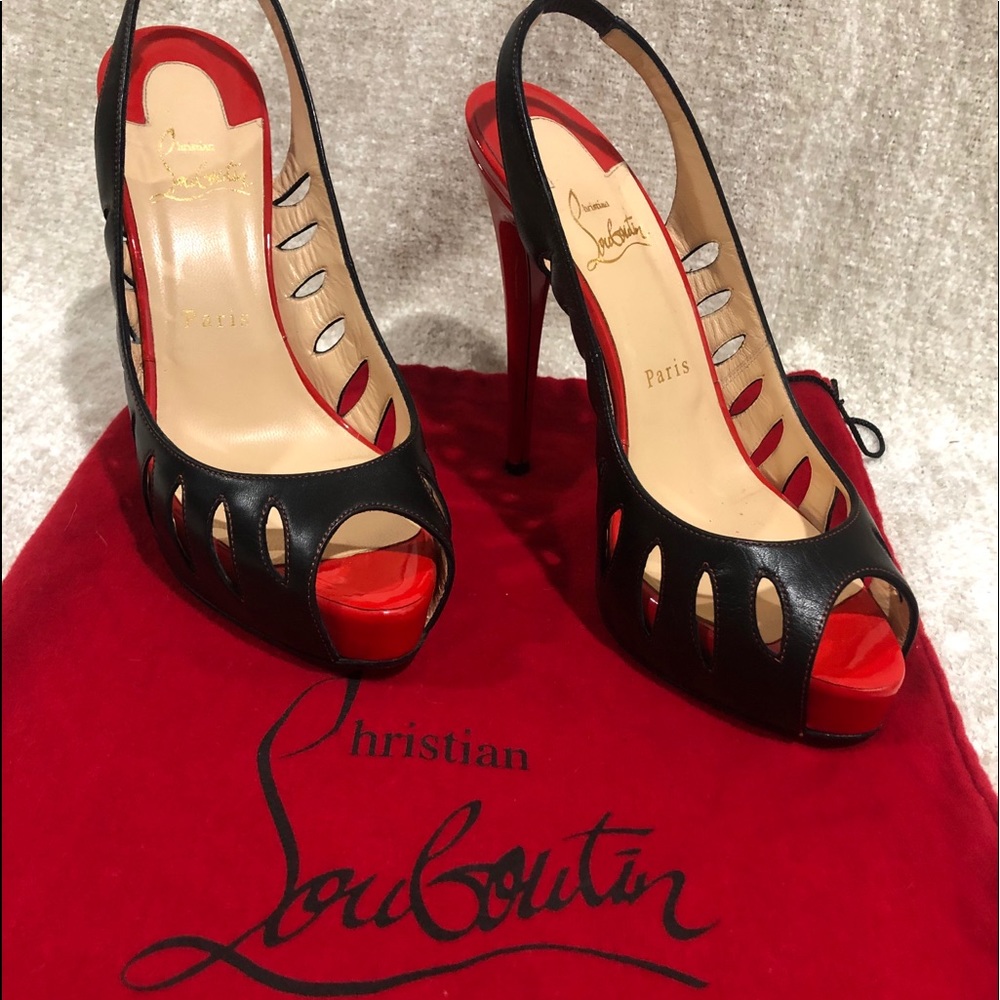Christian Louboutin Peep toed heels